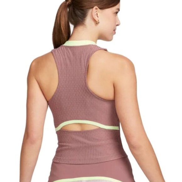 Nike Court Slam Women's Dri-fit  Mauve Tennis Sleeveless Tank Top Size Large - Picture 12 of 12
